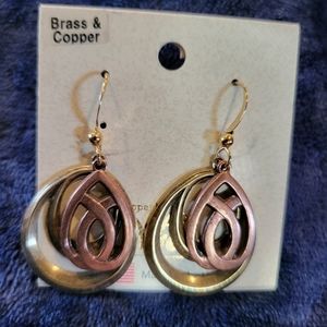 New Copper Dangle Earrings